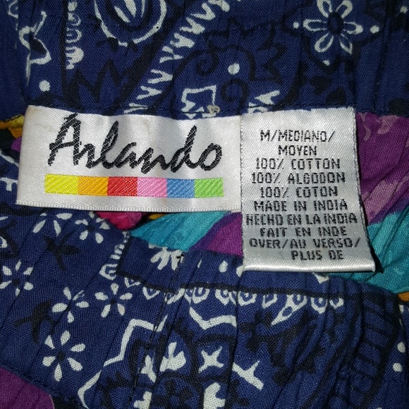 Colorful long pleated skirt - Picture 3 of 3